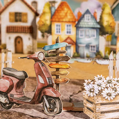2Style 60Pcs/bag cabin landscaping hard card stickers pack DIY handbook material phon alternate view