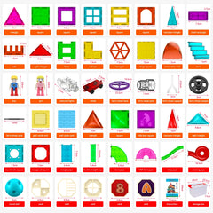 Magnetic Building Tiles Set | Educational Construction Toy for Kids