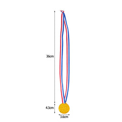 10/20Pcs Plastic Gold Winner Award Medals Kids Birthday Party Favors Sports Game Prize close-up view