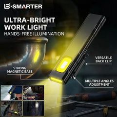Portable Rechargeable Mini LED Keychain Flashlight 800LM Magnetic Pocket Torch Light for Work
