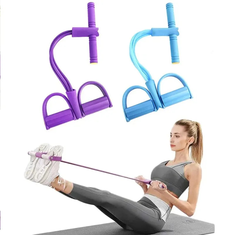 4/6-Tube Tensioner Multi-Functional Household Fitness Yoga Abdominal Strengthening Elastic Band Tens