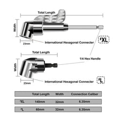 STONEGO 105 Degree Angle Extension Screw Driver Socket Holder | For Tight Spaces and H close-up view