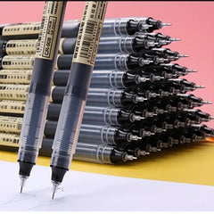 Needle Gel Pens Straight Liquid Ballpoint Pen Kawaii Stationery School Office