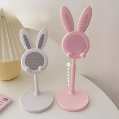 Rabbit Mobile Phone Stand Desktop Can Lift close-up view