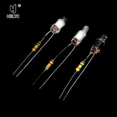 Neon Indicator Light Bulbs with Resistor | 220V Red Blue Green 4x10mm 5x13mm alternate view