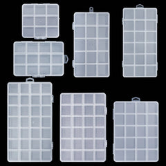 Jewelry Box Clear Plastic Organizer Box Empty Earring Storage Organizer Display Case alternate view