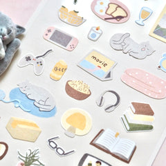 Korean Import Suatelier Lazy Sunday Stickers Scrapbooking Diy Journal Dairy Cute Deco alternate view