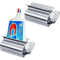 Stainless Steel Wringer Roller Rotate Dispenser for Ointments Cosmetics Bathroom