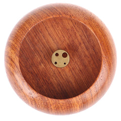 Rosewood Incense Burner Stick Holder | Bowl Shape Censer for Home Decor close-up view