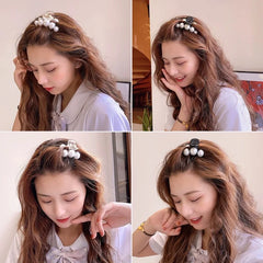 Simulated Pearl Hair Claws for Women Korean Acrylic Hair Clips Girls Large Size Barrette detail view