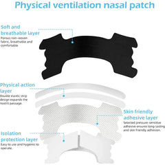 Nasal Strips for Snoring and Congestion Relief | Extra Strength 60/30/10 Pack close-up view