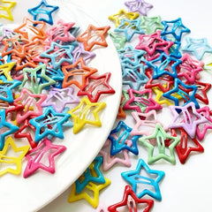 10pcs Colorful Star BB Hair Clips Girls Y2K Cute Star Barrettes Women Simple Metal Sn alternate view