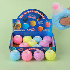 Funny Pop-Up Slow Rebound Squishy Cheese Mouse Cup Hand Antistress Reliever Squirrel C close-up view
