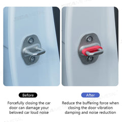 SEAMETAL Car Door Shock Absorber Universal Car Door Buckle Soundproof Deadener Damper alternate view