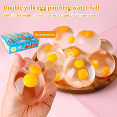 1PC Tricky Decompression 3D Egg Pinch Ball Silicone Push Its Bubble Anti Stress Toys detail view