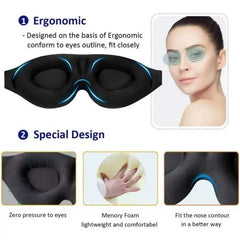 3D Eye Mask Adjustable | No Pressure Sleep Mask for Men and Women alternate view
