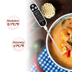 Food Thermometer TP300 Digital Kitchen Water Oil Thermometer for Meat Cooking & more