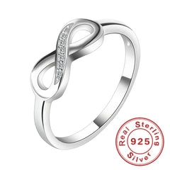 Lihong 925 Sterling Silver Mobius Ring for Women Unique Fashion Jewelry Accessory wit alternate view
