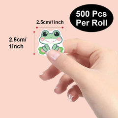 100-500pcs Cute Traveling Frog Cartoon Graffiti Stickers DIY Phone Guitar Laptop Notebook Suitcase Waterproof Sticker Kids Toy