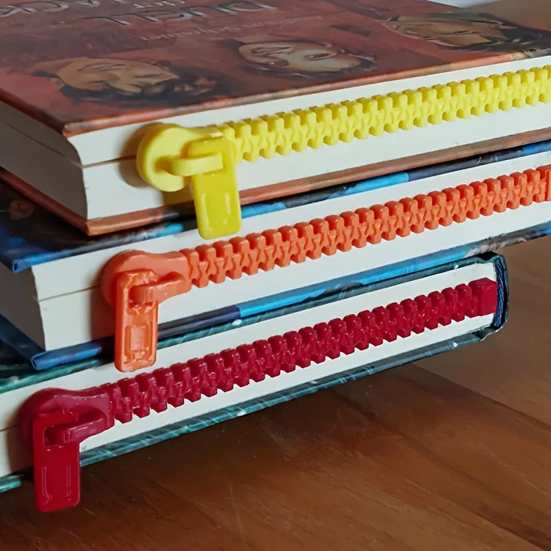 3D Printed Zipper Bookmark for Books, E-Readers, Diaries, Office Use and Gift for Book Lovers