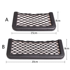 Car Storage Net Pocket Organizer Black Phone Holder