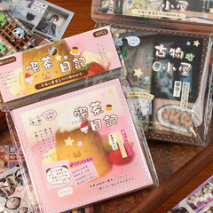 Mr Paper 30/60pcs Happiness Notebook Series Square Cut Film Sticker Book | Japan Korea C detail view