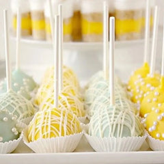 50/100Pcs Chocolate White Acrylic Lollipop Stick Great Reusable Candy Dessert Bakeware close-up view