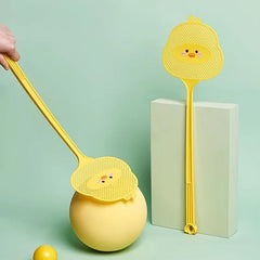 1pc Cute Cartoon Fly Swatter with Extended Handle | Durable Mosquito Killer detail view