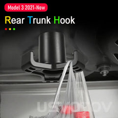 for Tesla Model 3 Trunk Grocery Bag Hook Car Pendant Accessories Luggage Compartment Glove Hanger Holder Trunk Organizer Hook