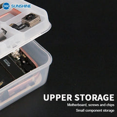 SUNSHINE SS-001A Multi Functional Phone Repair Storage Box | Mobile Repair Parts Organ close-up view