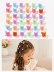 Macaron Color Flower Hair Clips Tiny Claw Clips Sweet Hairpins for Children Girls Fashion Hair Accessories