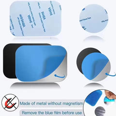 Magnetic Metal Plate Disk Car Phone Holder Stickers 10 Pcs close-up view
