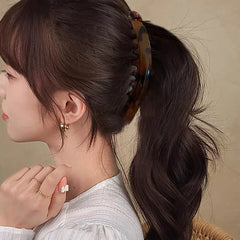 Hair Clips Solid Color Banana Clip Fish Shaped Hairpin Women's Hair Accessories Fashion Ponytail Barrettes Hair Claws Hairpins