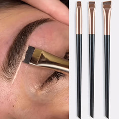 3pcs Makeup Brush Set, Blade Eyeliner Brush Fine Oblique Head Eyebrow Brush Outline E alternate view