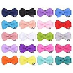 Inches Solid Colors Mini Hair Bows Clip alternate view