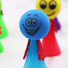 5Pcs/Pack Educational Jumping Doll Bounce Ball Toys Engaging Push & Down Expression Game detail view