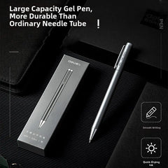 Metal Sign Pen 0.5mm Gel Ink Pens Golden Silver Color Metallic Writing Pen Office