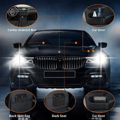 1/2/3Pcs Car Trash Can (with Lid) Contains 60 (300) Garbage Bags, Small Car Trash Can, close-up view