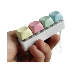 Finger Keyboard Push Pop Game | Stress Relief Desk Toy close-up view