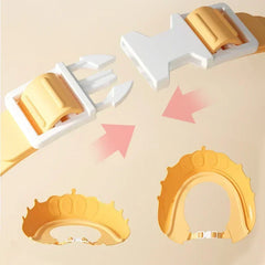 Baby Shower Cap with Adjustable Eye Protection | Waterproof Bath Shampoo Visor for Kids detail view