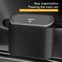 Car Trash Can With Lid | Leak-Proof Mini Car Organizer for Auto Office Home