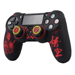 PS4 Controller Silicone Cover | Soft Protective Skin with Joystick Grips close-up view