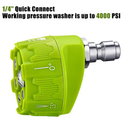 High Pressure Car Wash Nozzle 6 in 1 Multifunctional 14 Inch Design Suitable for 1/4 I close-up view