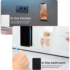 Silicone Suction Cup Wall Stand Multifunctional Square Anti-Slip Single-Sided Phone Holder Back Sticker Mount for Mobile Phone