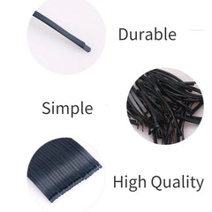 10Pcs/set Matte Black Bobby Pins Hairpins for Women Girls Straight Hairgrip Barrette H close-up view