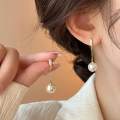 Elegant Drop Pearl Tassel Earrings | Fashion Jewelry for Women alternate view