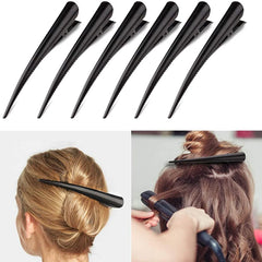 (BF06)5/10pcs Long Metal Hair Clips Horn Clip Hair Clamps Hair Accessories Duck Teeth Hairdressing Salon Tip Clip