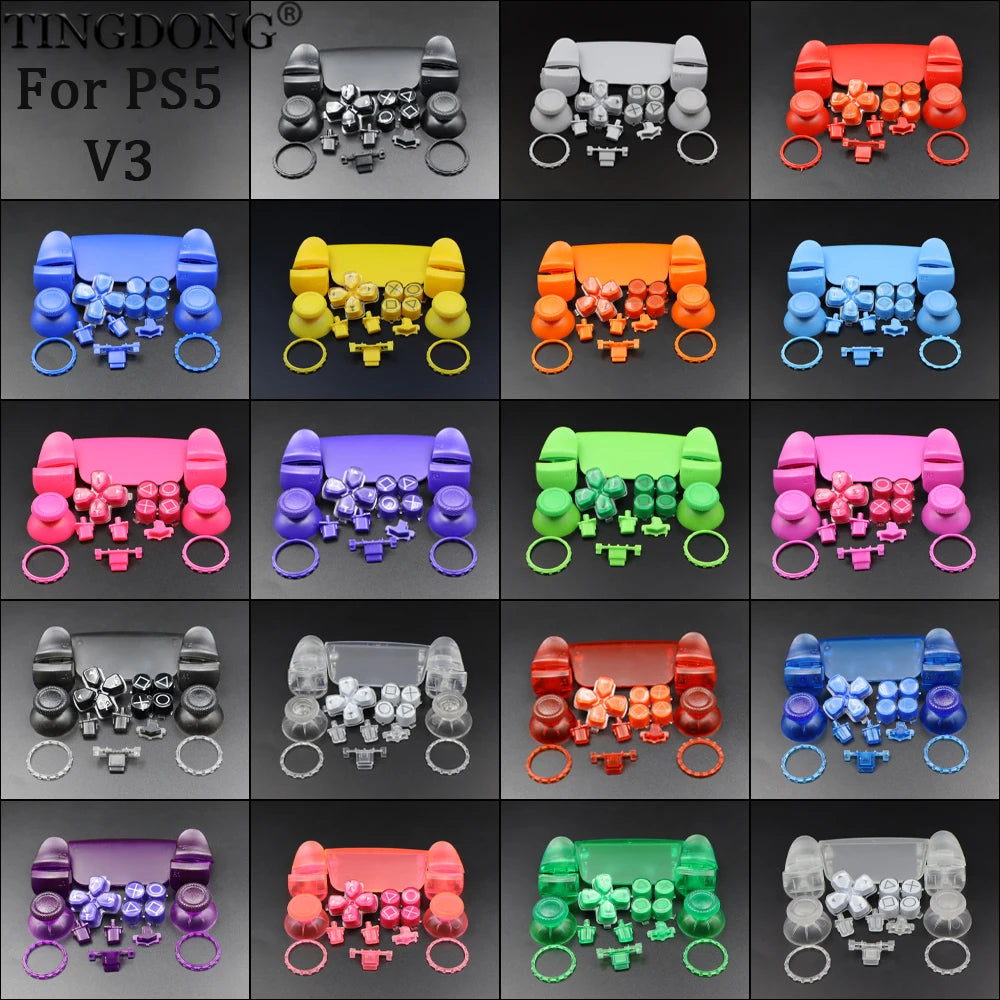 PS5 Full Button Replacement Kit | Compatible with BDM-030 V3.0 Controller