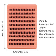 Wispy Individual Lash Clusters D Curl DIY At Home Lash Extension Clusters Soft Lightw alternate view