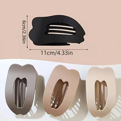 4pcs Flat Hair Clips Large Strong Hold Non-Slip Grip for Thick And Fine Hair Solid Color